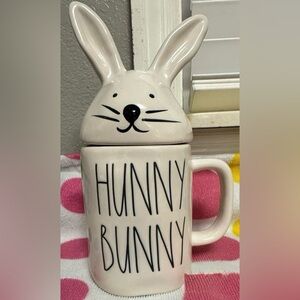 Rae Dunn Cream Hunny Bunny Mug with Lid